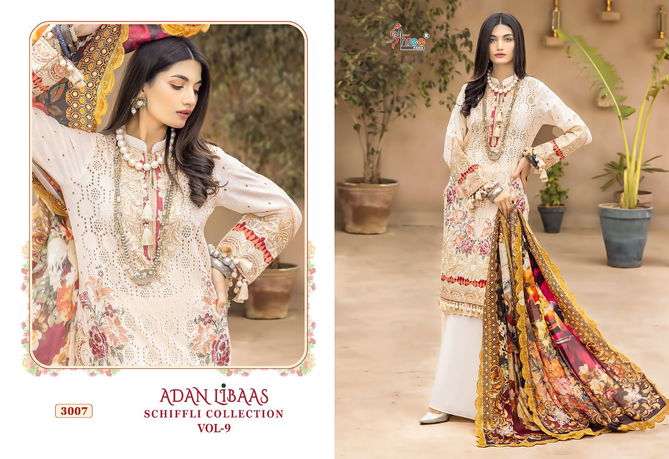 Adan Libaas Schiffli Collection Vol 9 By Shree Pakistani Suits
